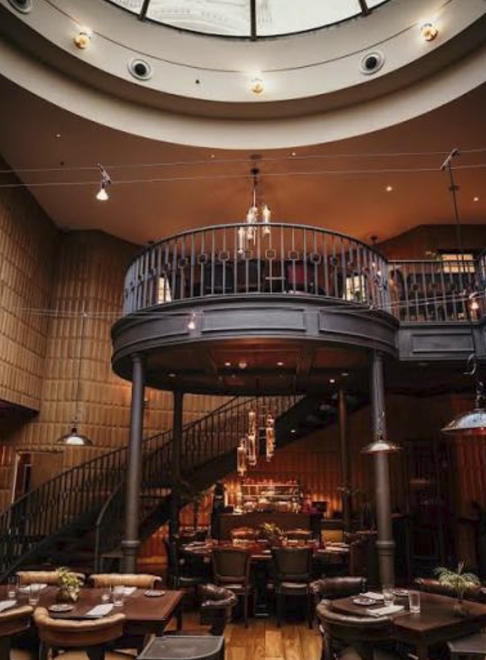 Elena mezzanine overlooking the dining room